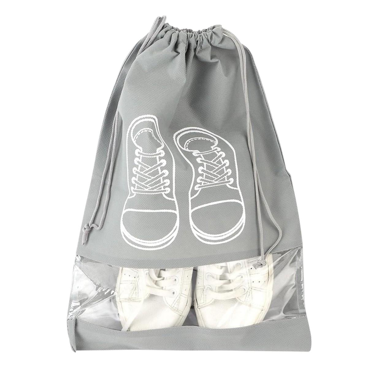 Чехол для хранения и перевозки обуви Shoe Bag на затяжках с окошком 32х44 см (WW58742-4)