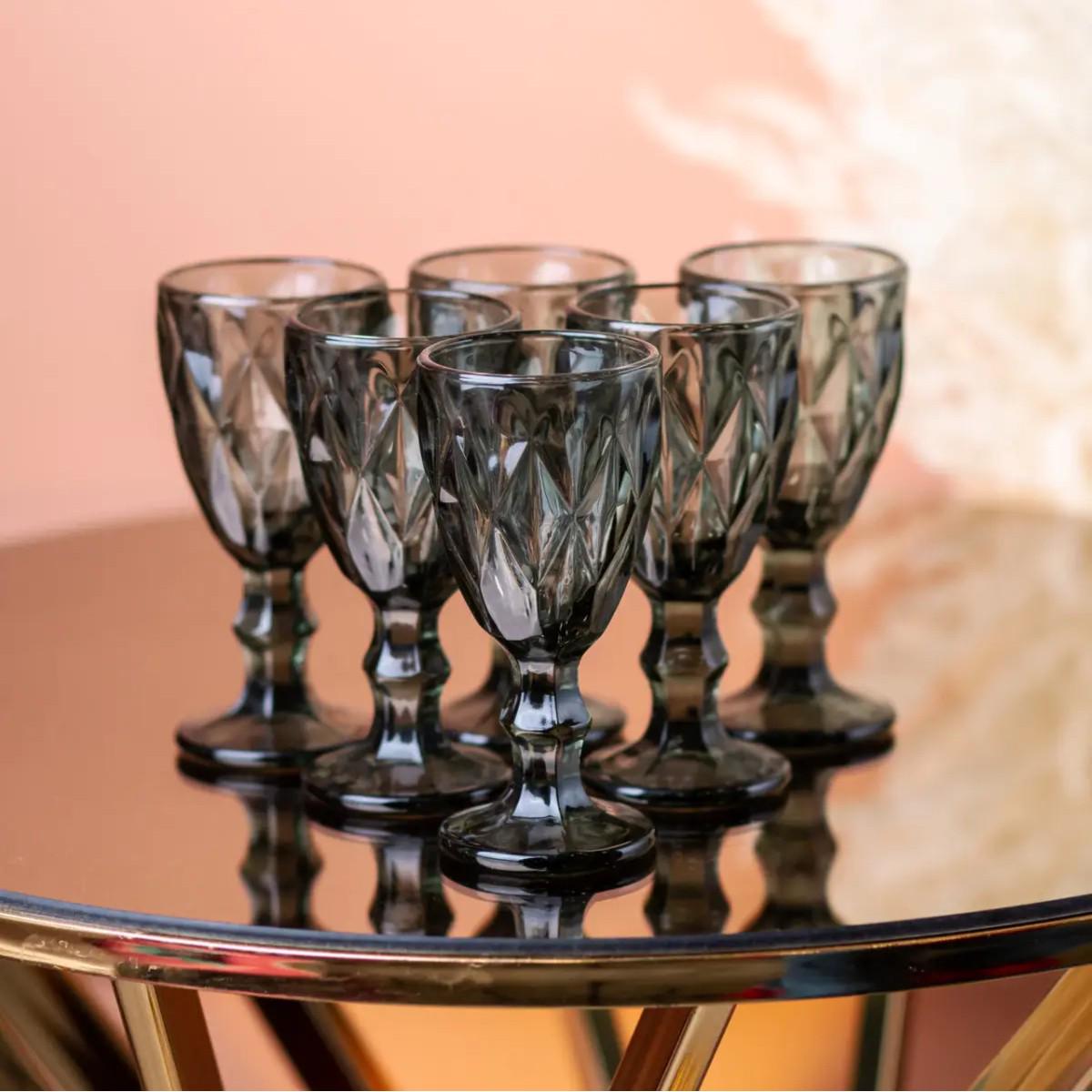 Набор рюмок A-PLUS 6 шт. 50 мл Smoky Grey (9056/1502 DL) - фото 2 Набор рюмок A-PLUS 6 шт. 50 мл Smoky Grey (9056/1502 DL) - фото 2