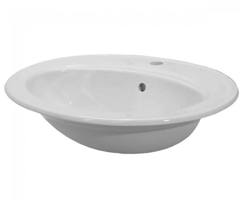 Раковина керамическая NEWARC Hilton 2026W овальная 56х48,5 см Белый (59189)