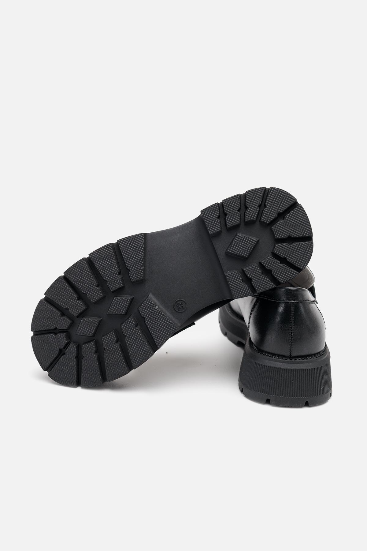 Туфли на плоской подошве для девочки р. 30 Черный (SKT001006035) - фото 6