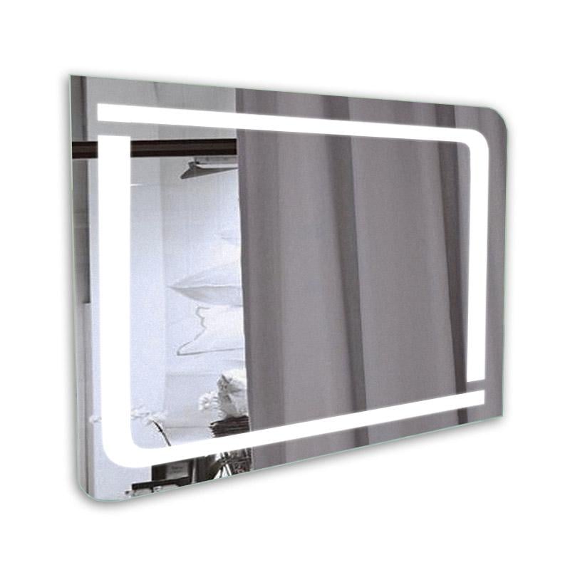 Зеркало в ванную комнату c подсветкой led прямоугольное сенсор 800х600 мм (L46/1-С) Зеркало в ванную комнату c подсветкой led прямоугольное сенсор 800х600 мм (L46/1-С)