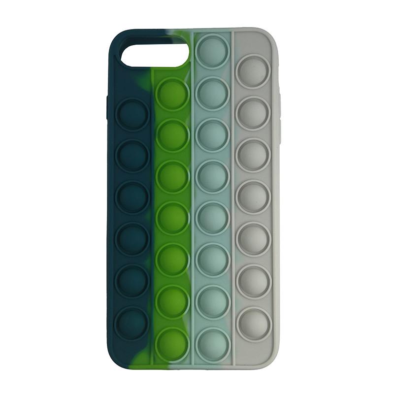 Чехол Pop it Silicon case iPhone 6/7/8 Plus Blue+Green+White (29caa1-4052)