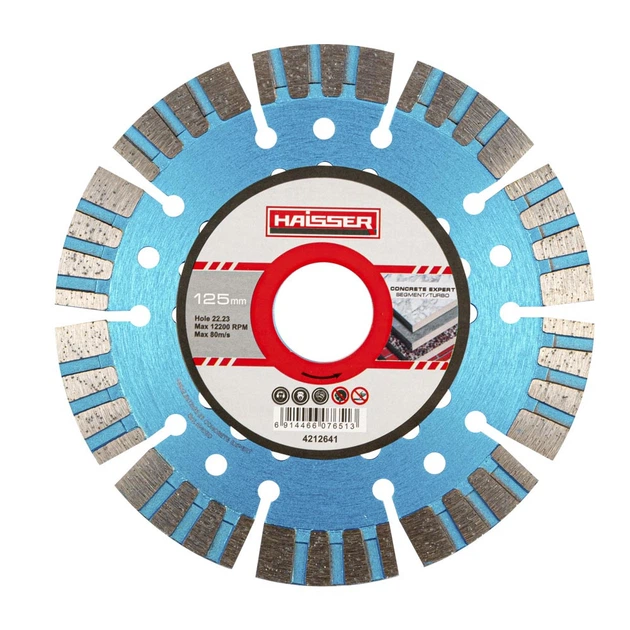 Диск алмазний Haisser Segment/Turbo Concrete Expert 125х2.2х12.0х22.23 (4212641)