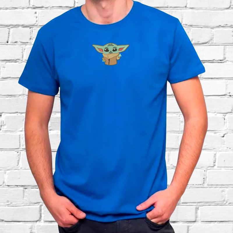 Футболка чоловіча з вишивкою Йода Yoda 08 2XL Синій (882450-18-2)