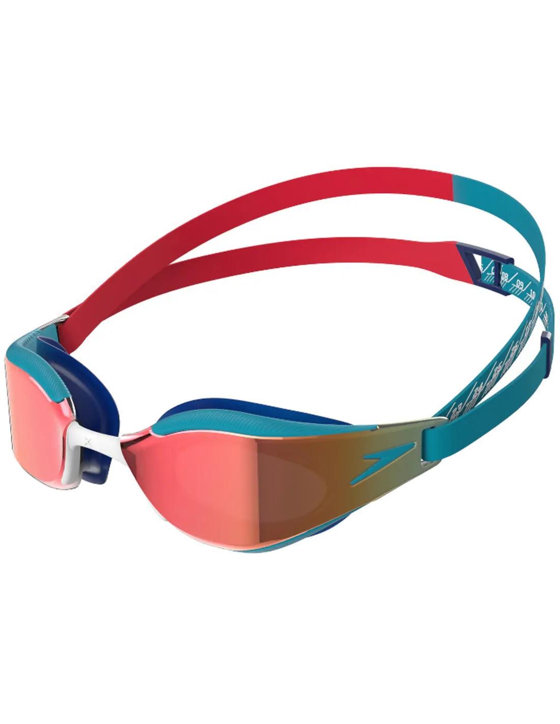 Очки для плавания детские Speedo FASTSKIN HYPER ELITE MIRROR JU One Size Синий/Красный (8-1282116836)