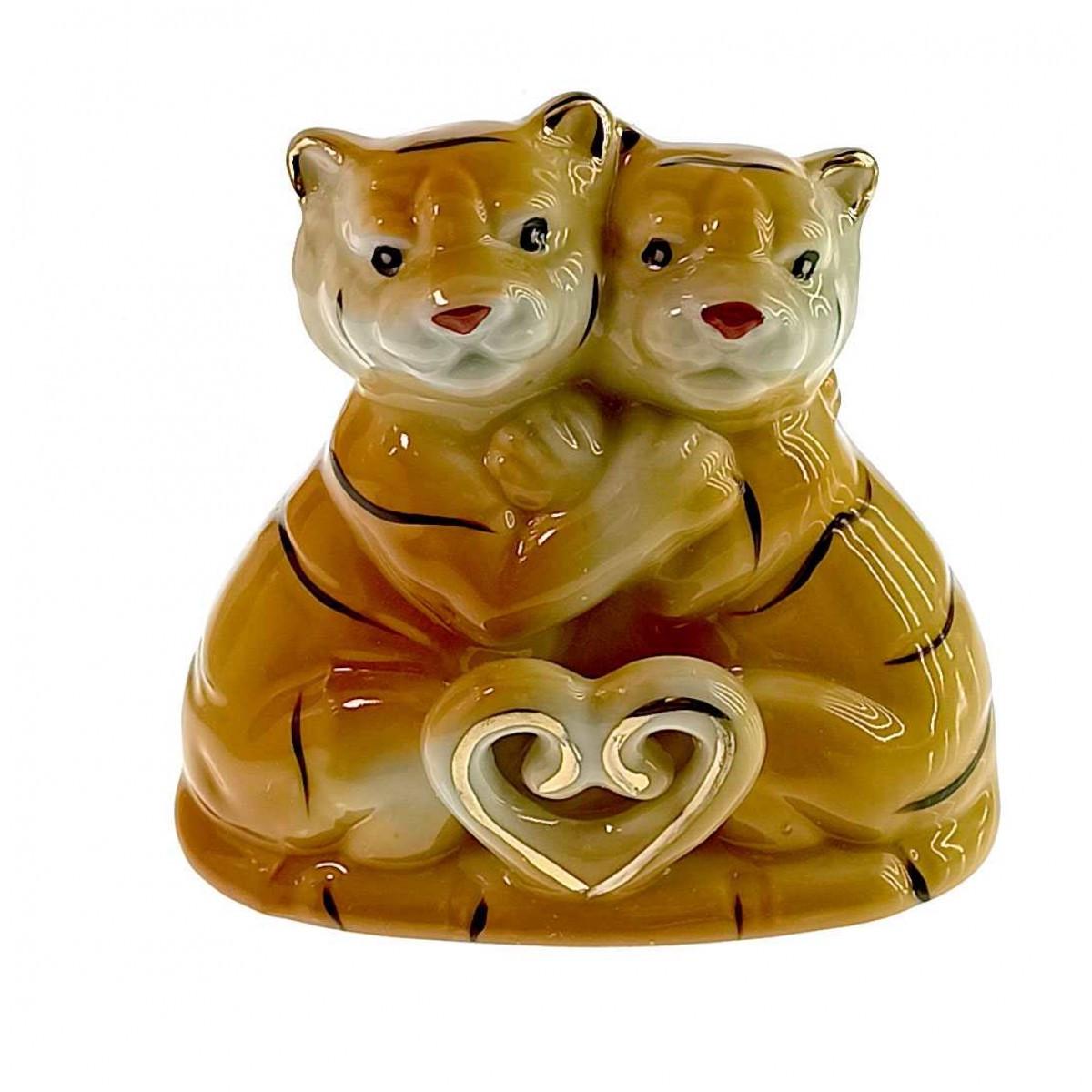 Статуетка Тигри фарфор (34183)