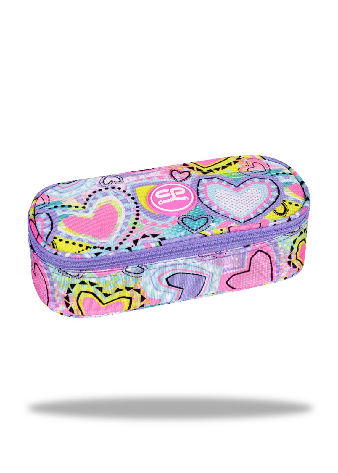 Пенал на молнии CoolPack Campus Pastel Hearts (F062832)