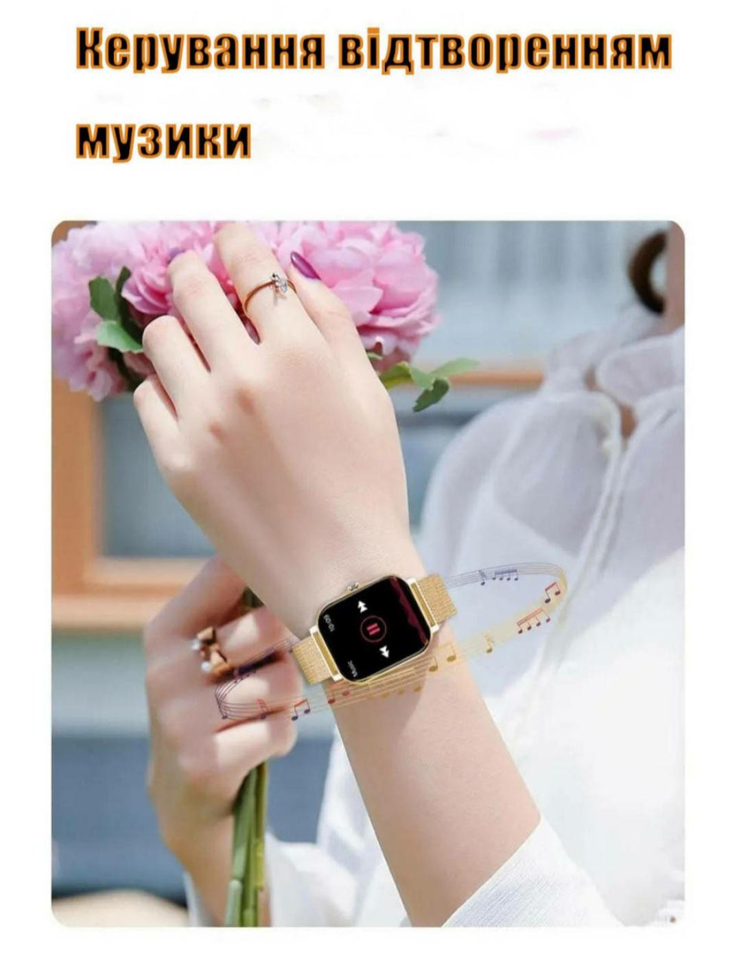 Смарт-годинник Lige Y13 з двома ремінцями Золотий (2435740298) - фото 7