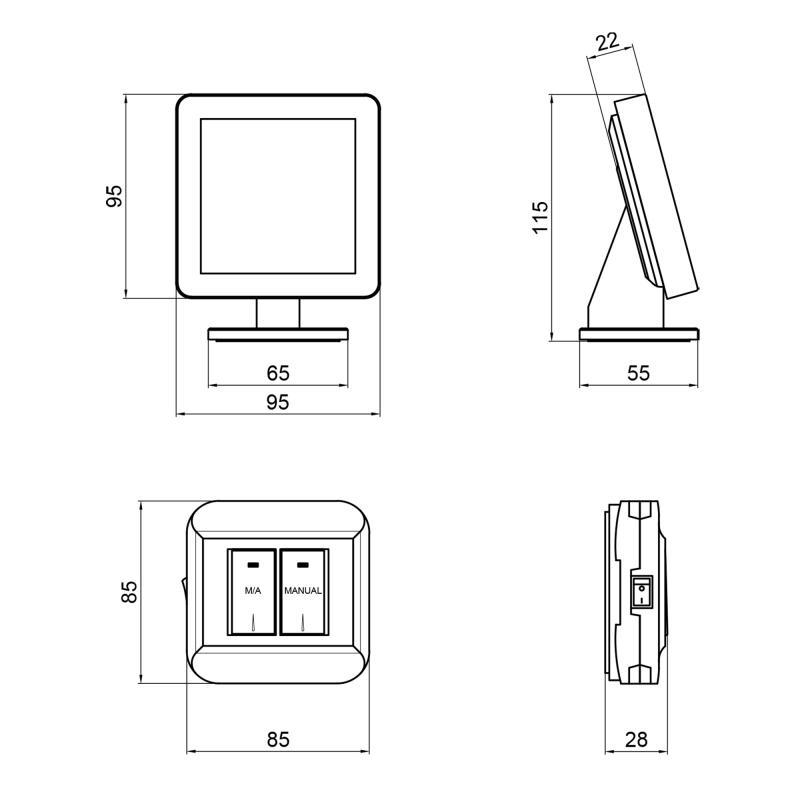 Термостат тижневий програмований Thermo Alliance ТА-2501RFWiFi радіокерований сенсорний з WiFi - фото 2