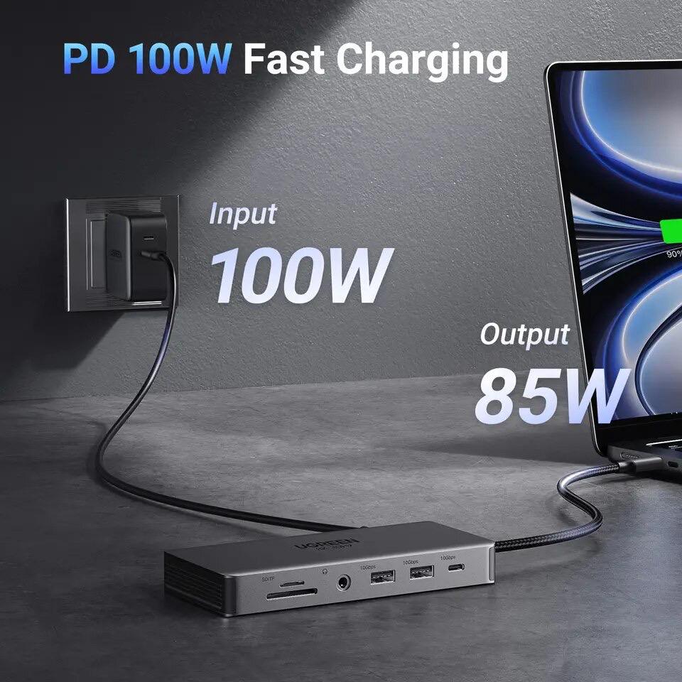 Концентратор UGREEN CM681 Type-C 11в1 Hub (15965) - фото 3