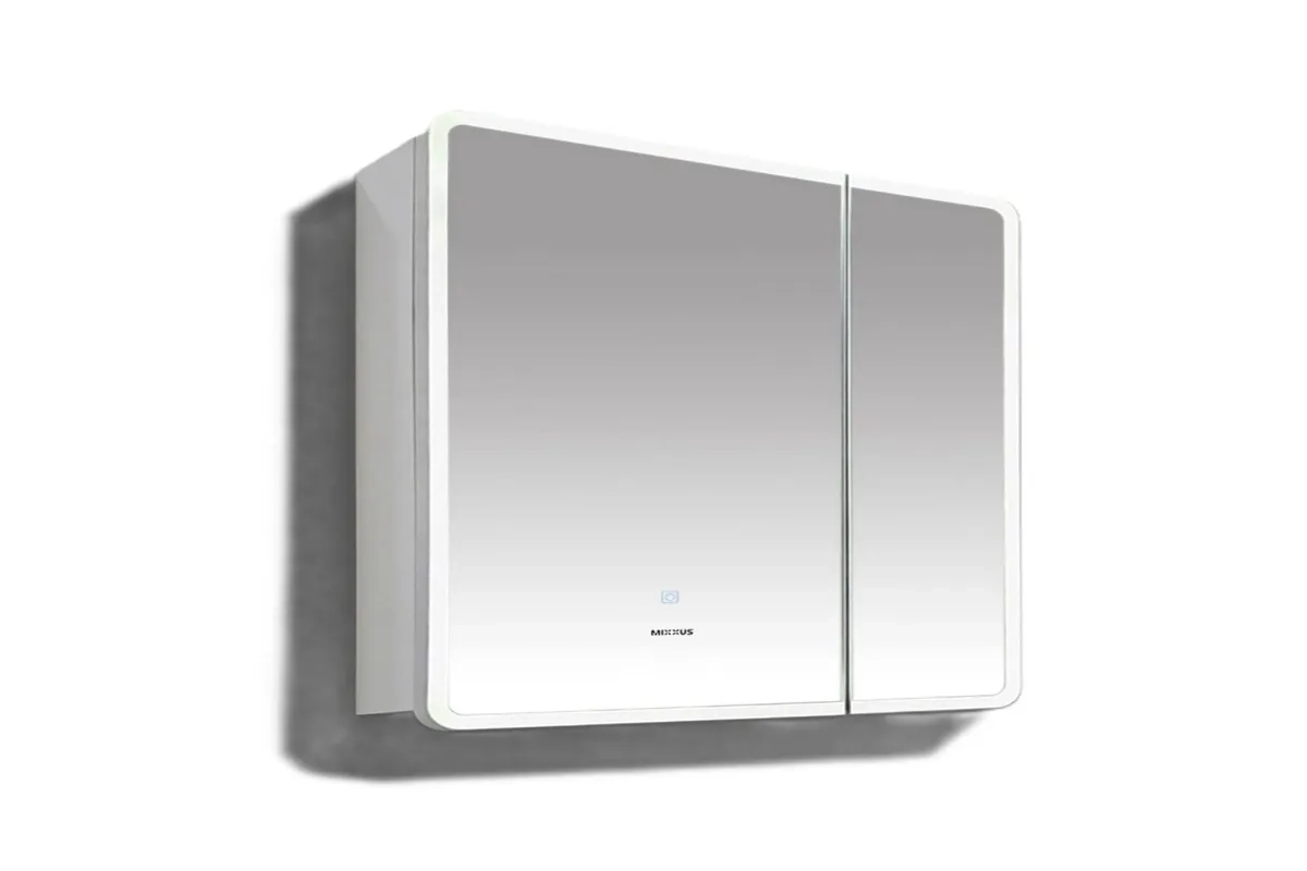 Дзеркальна шафа MIXXUS Premium Olivary CM01-80x70x13 з LED Touch/димером/регулятором яскравості (MI8296)