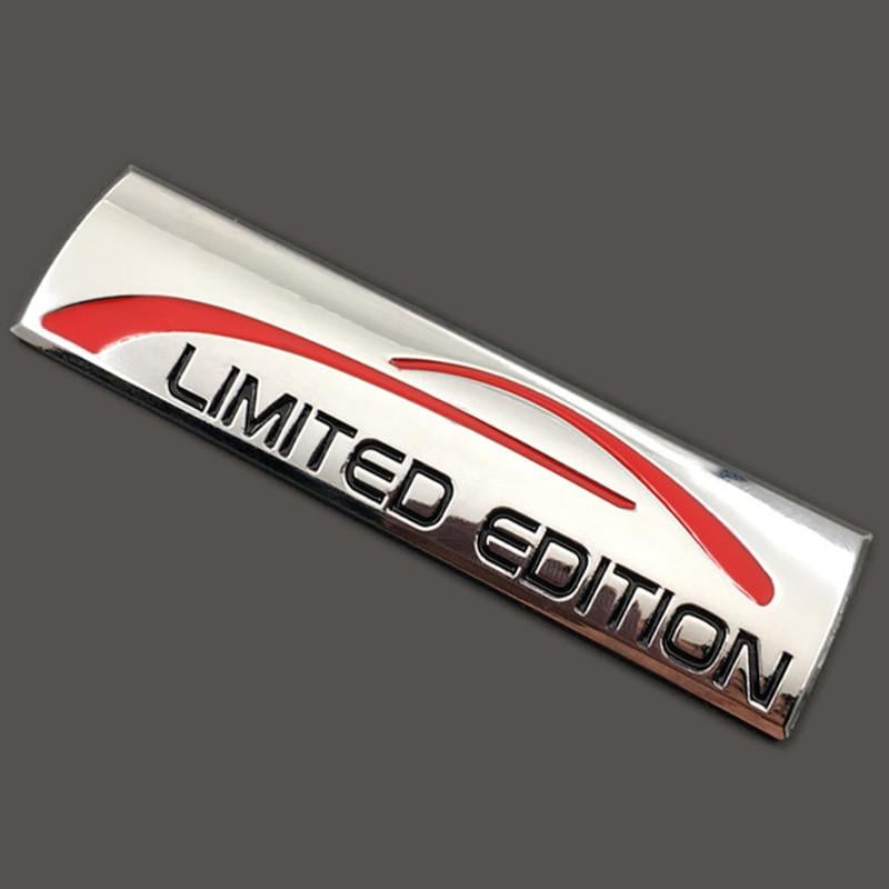 Эмблема Limited Edition металл 9,1х2,3 см Хром глянцевый (1087146810)