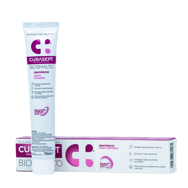 Зубная паста CURASEPT BIOSMALTO Sensitive Teeth для чувствительных зубов 75 мл
