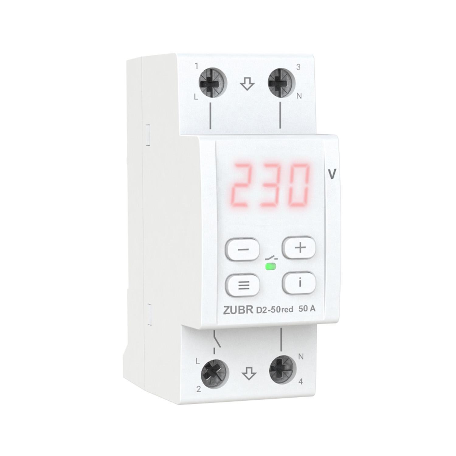Реле напруги ZUBR D2-50 Red