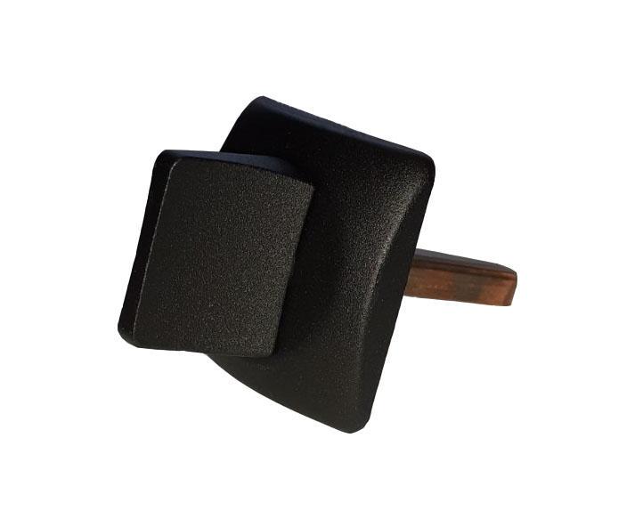 Засувка для вхідних дверей одностороння врізна Аріко квадратна Чорний - фото 3 Засувка для вхідних дверей одностороння врізна Аріко квадратна Чорний - фото 3