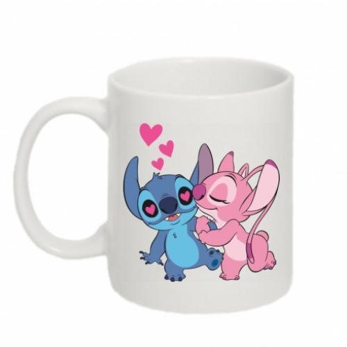 Чашка Стич и Энджел 320 мл Белый (18088880-1-205685)