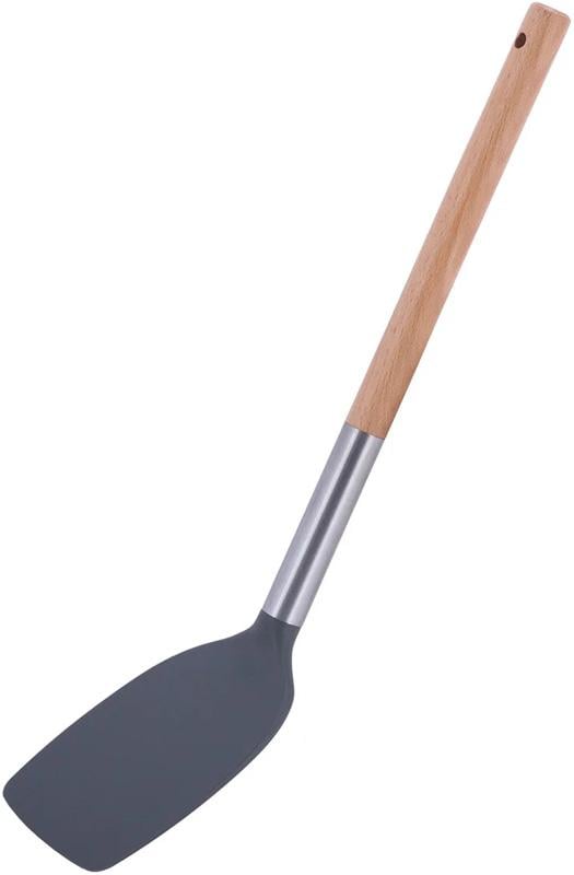 Лопатка Kamille Chantal 35 см нейлоновая с деревянной ручкой (KM-8851)