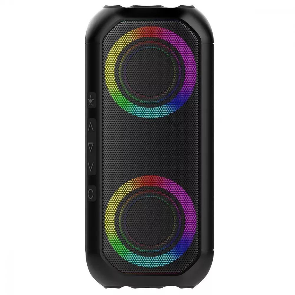 Портативная колонка Proove Third Element 20W Bluetooth 5.0 Hi-Fi IPX6 5200 мАч RGB Black (24869159) Портативная колонка Proove Third Element 20W Bluetooth 5.0 Hi-Fi IPX6 5200 мАч RGB Black (24869159)