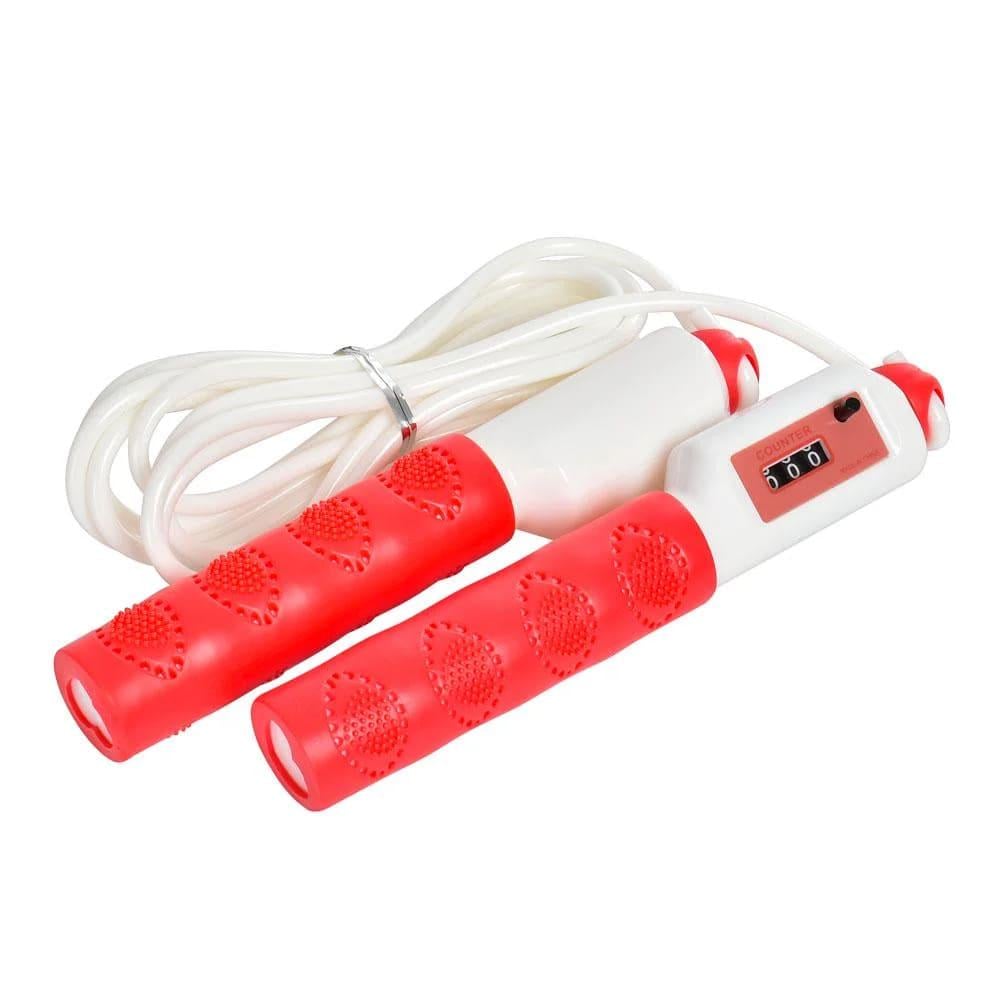 Скакалка скоростная спортивная регулируемая со счетчиком OSPORT 270 см Красный (MS 3316)