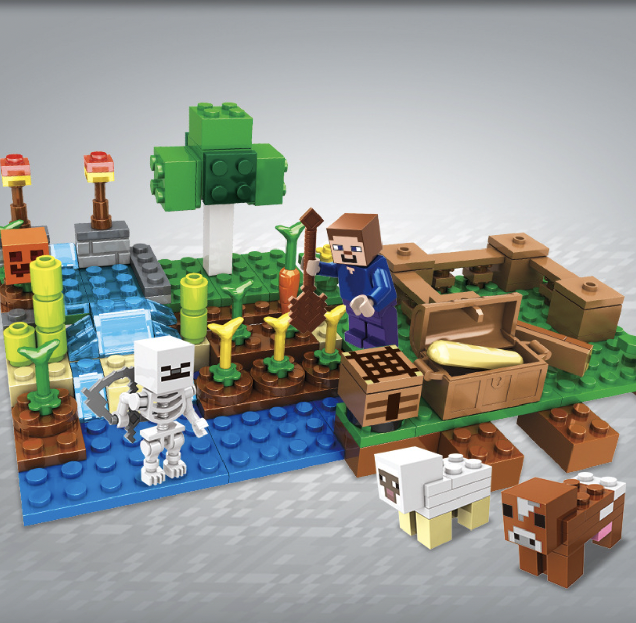 Конструктор My World Ферма 199 деталей (SJ8804) - фото 4 Конструктор My World Ферма 199 деталей (SJ8804) - фото 4