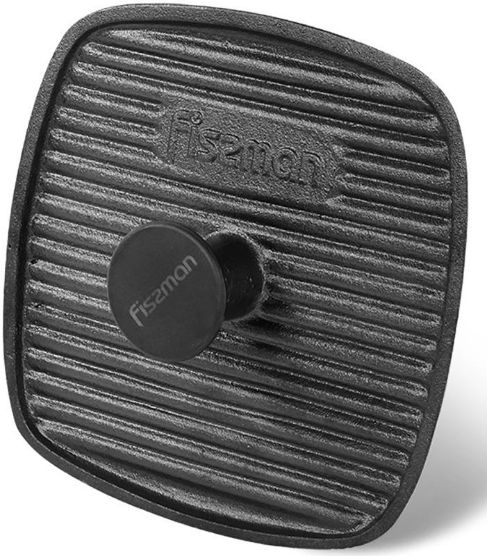 Прес для гриля Fissman Naestved квадратний 1,9 кг 21х21х5 см чавун (FN-4109) Прес для гриля Fissman Naestved квадратний 1,9 кг 21х21х5 см чавун (FN-4109)