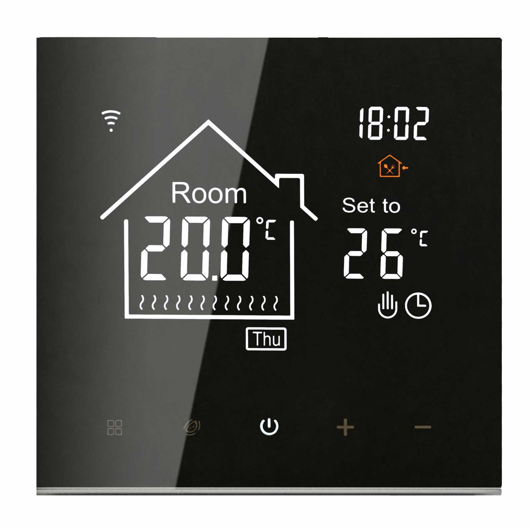 Теплый пол Grand Lane 5,0 м2/720 Вт/40 м нагревательный кабель glc7240k7 под плитку 18 Вт/м и WiFi Glass сенсорный терморегулятор Черный - фото 7