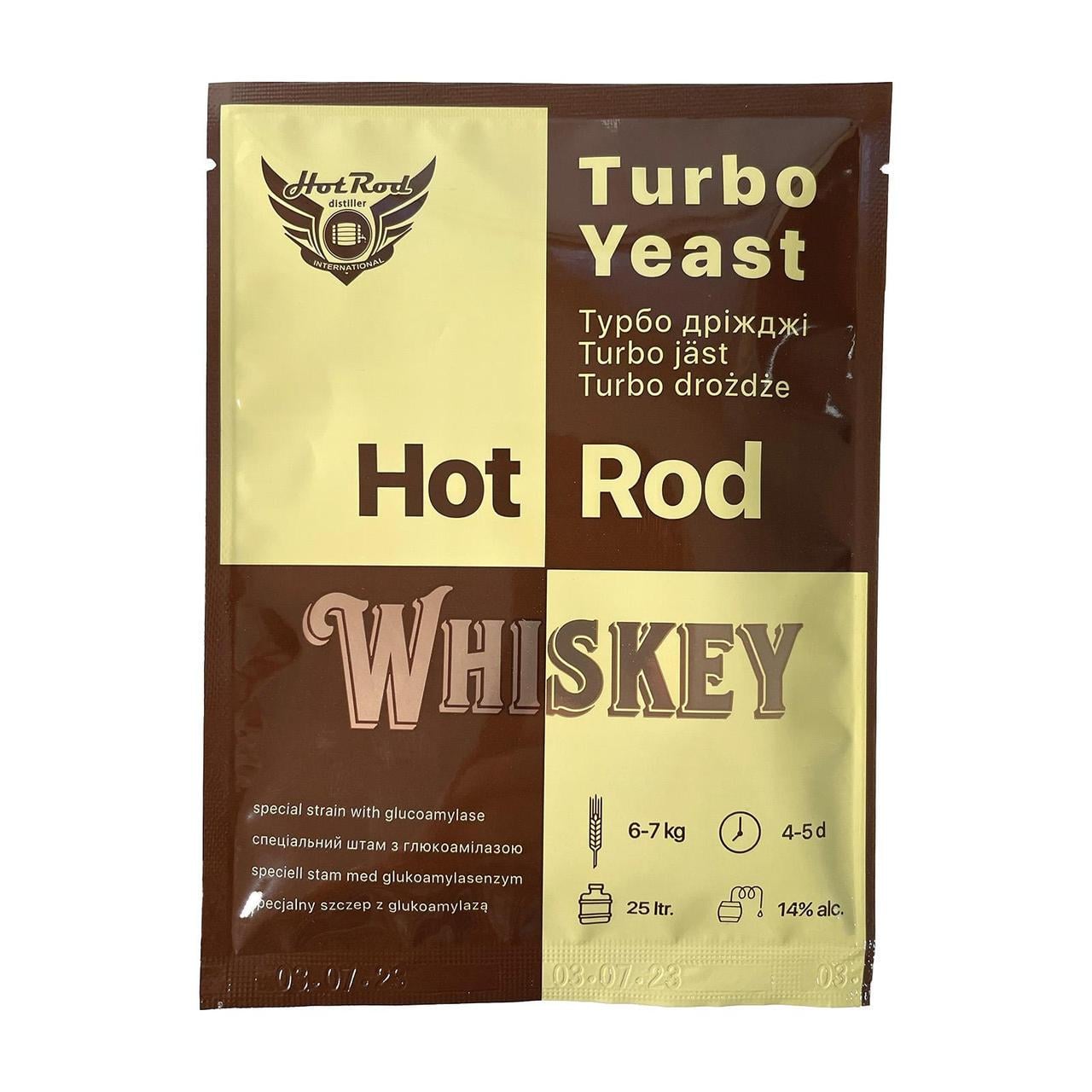 Турбо дрожжи Hot Rod Whiskey на 25 л 71 г