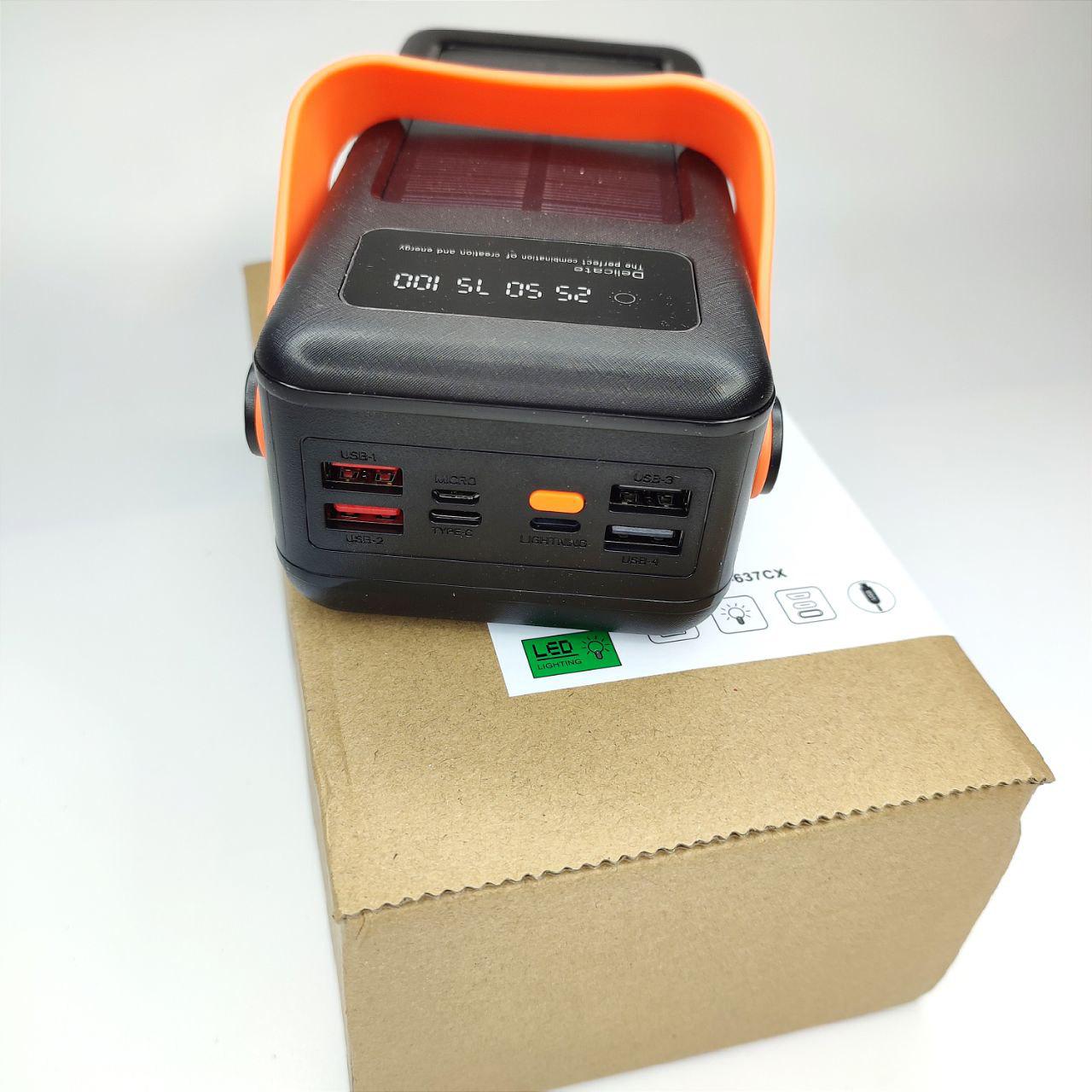 Повербанк YM-637CX 50000 mAh солнечная панель/4 шнура/быстрая зарядка (1131) - фото 2 Повербанк YM-637CX 50000 mAh солнечная панель/4 шнура/быстрая зарядка (1131) - фото 2