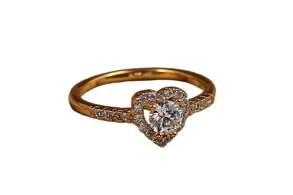 Кольцо Xuping Jewelry детское сердечко с белым камнем р. 14 Золотистый (2340442960) Кольцо Xuping Jewelry детское сердечко с белым камнем р. 14 Золотистый (2340442960)