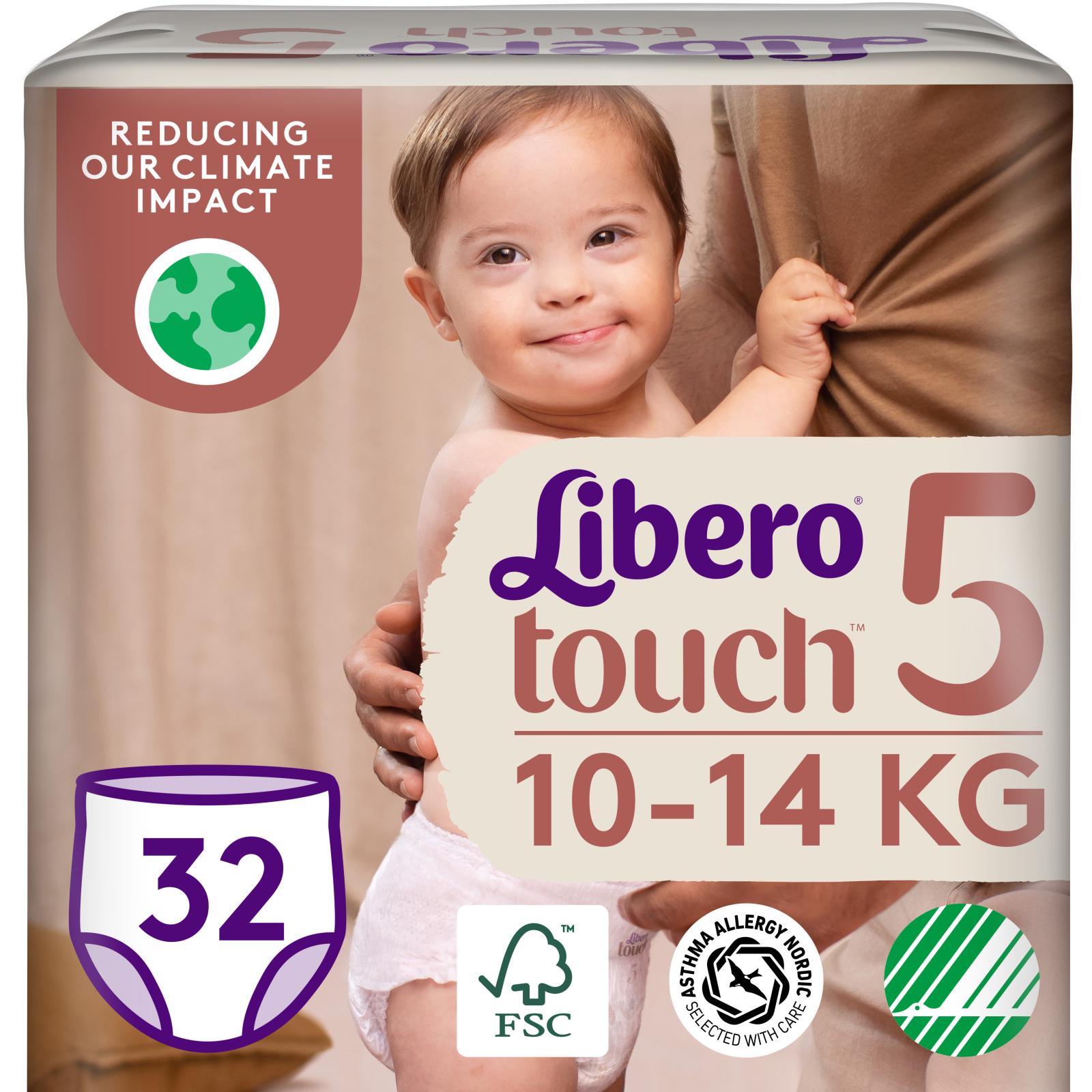 Підгузки-трусики Libero Touch 5 MAXI+ від 10 до 14 кг 32 шт. (7322541739571)