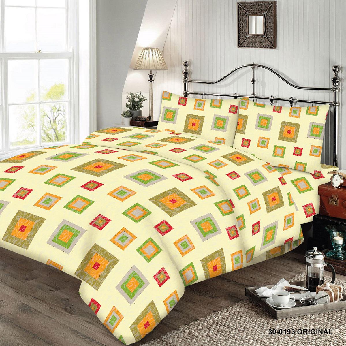 Комплект постельного белья Zastelli 30-0193 GOLD USA двуспальное 175х210 Белый