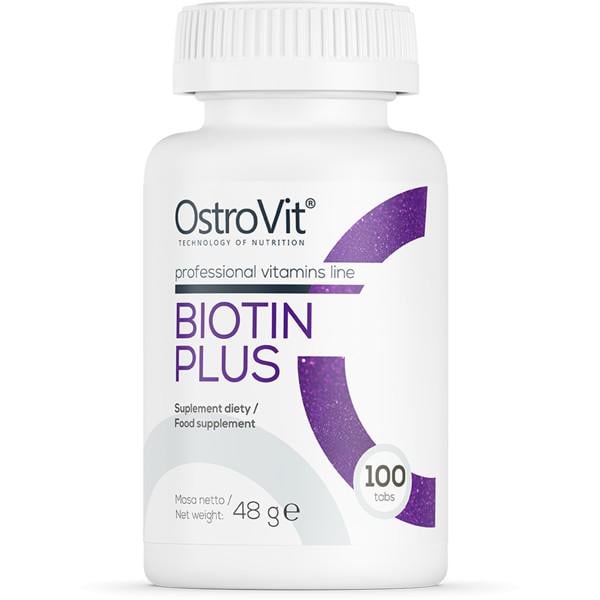 Витамины OstroVit Biotin Plus 100 таблеток