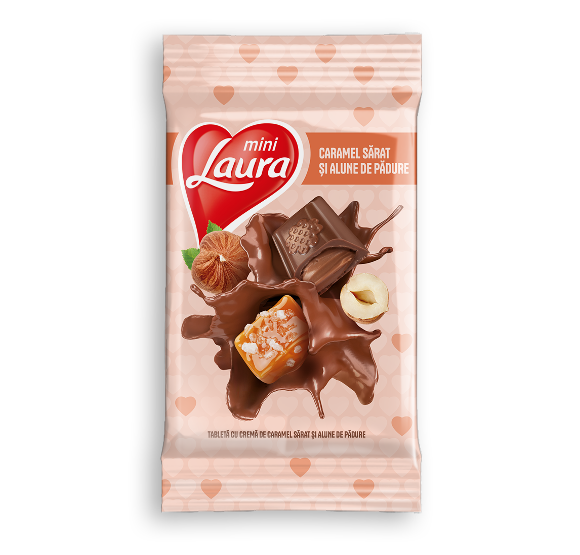 Шоколад Kandia Laura Mini с фундуком и соленой карамелью 54,5 г (2877894342)
