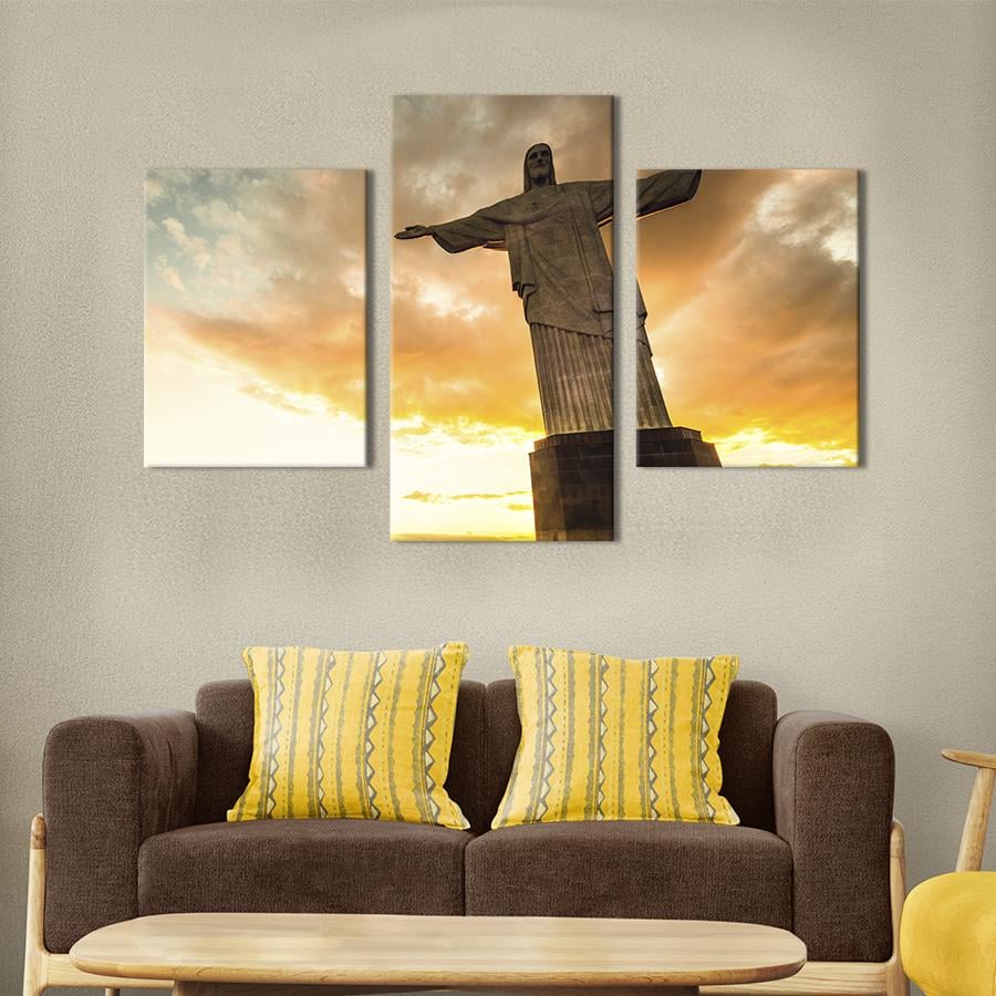 Картина для интерьера Статуя Христа в Рио-де-Жанейро 96x60 см (464-32)