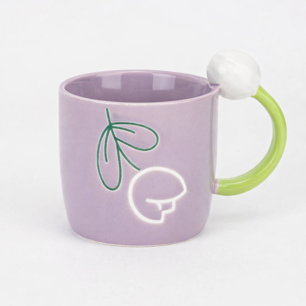 Чашка Modern Тюльпан 400 мл 2 комплекта Сиреневый