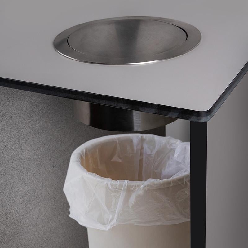 Система под ведро для мусора в столешницу Ferro Fiori нержавеющая сталь d 200 мм Алюминий (169883) - фото 2