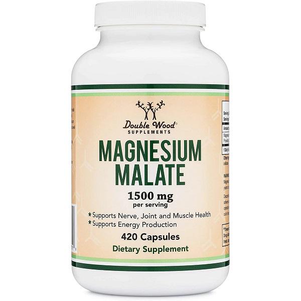 Микроэлемент Магний Double Wood Magnesium Malate 500 мг 420 Caps