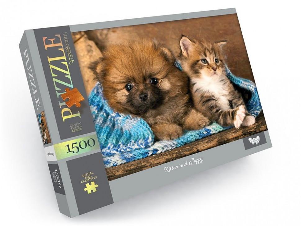 Пазлы Danko Toys Пушистики 1500 эл. Красный (IP-177-P-193-8)