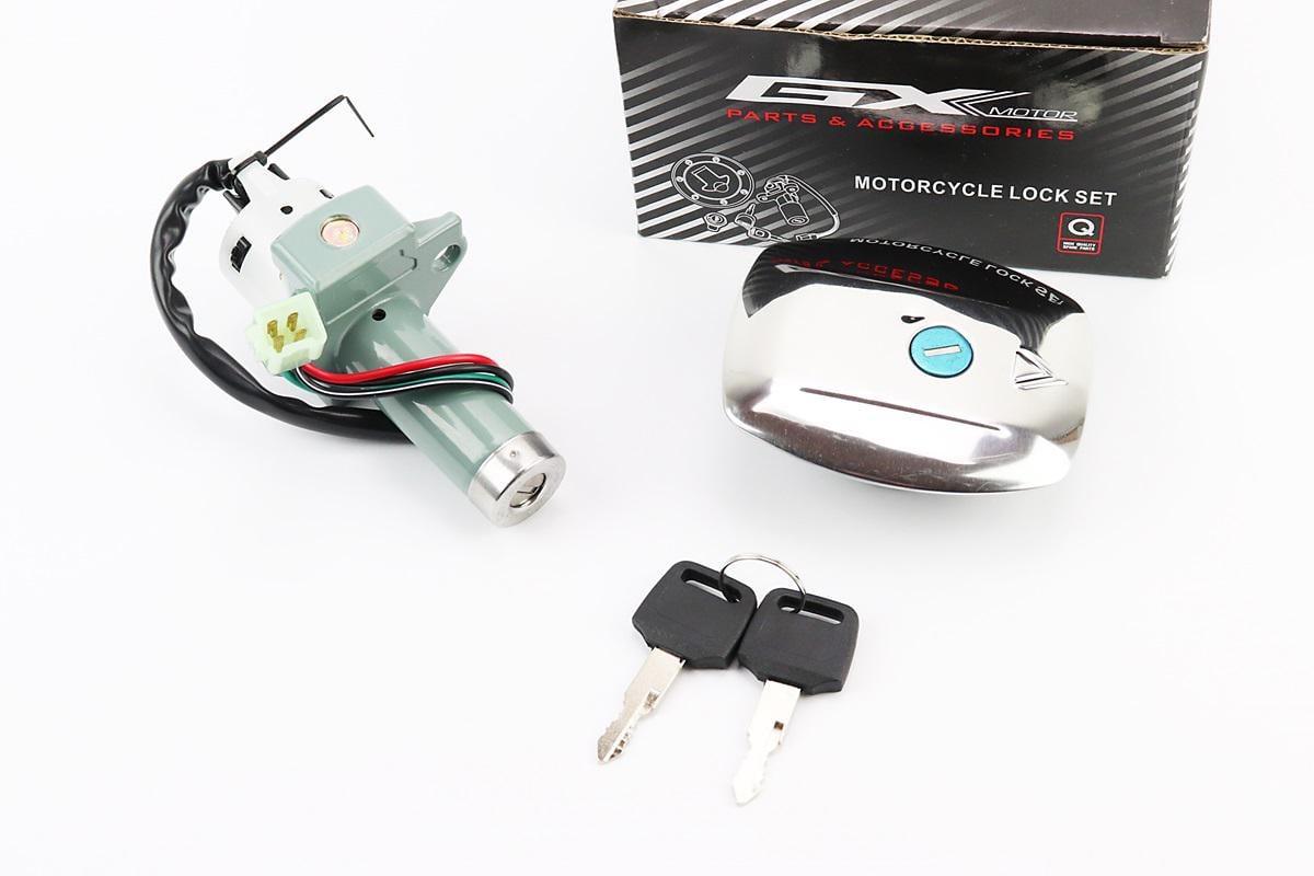 Замки запалювання та кришка бака прямокутна до мотоциклів Viper-125-150J комплект (998879)