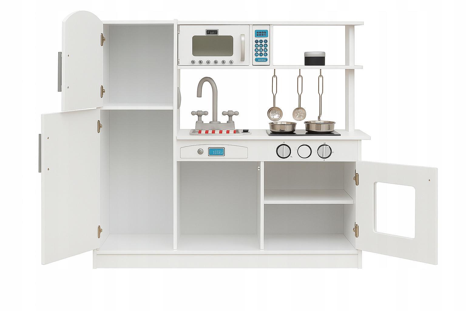 Кухня для детей деревянная Ekspand со светодиодной подсветкой 85x26x82 см (DKD01) - фото 4