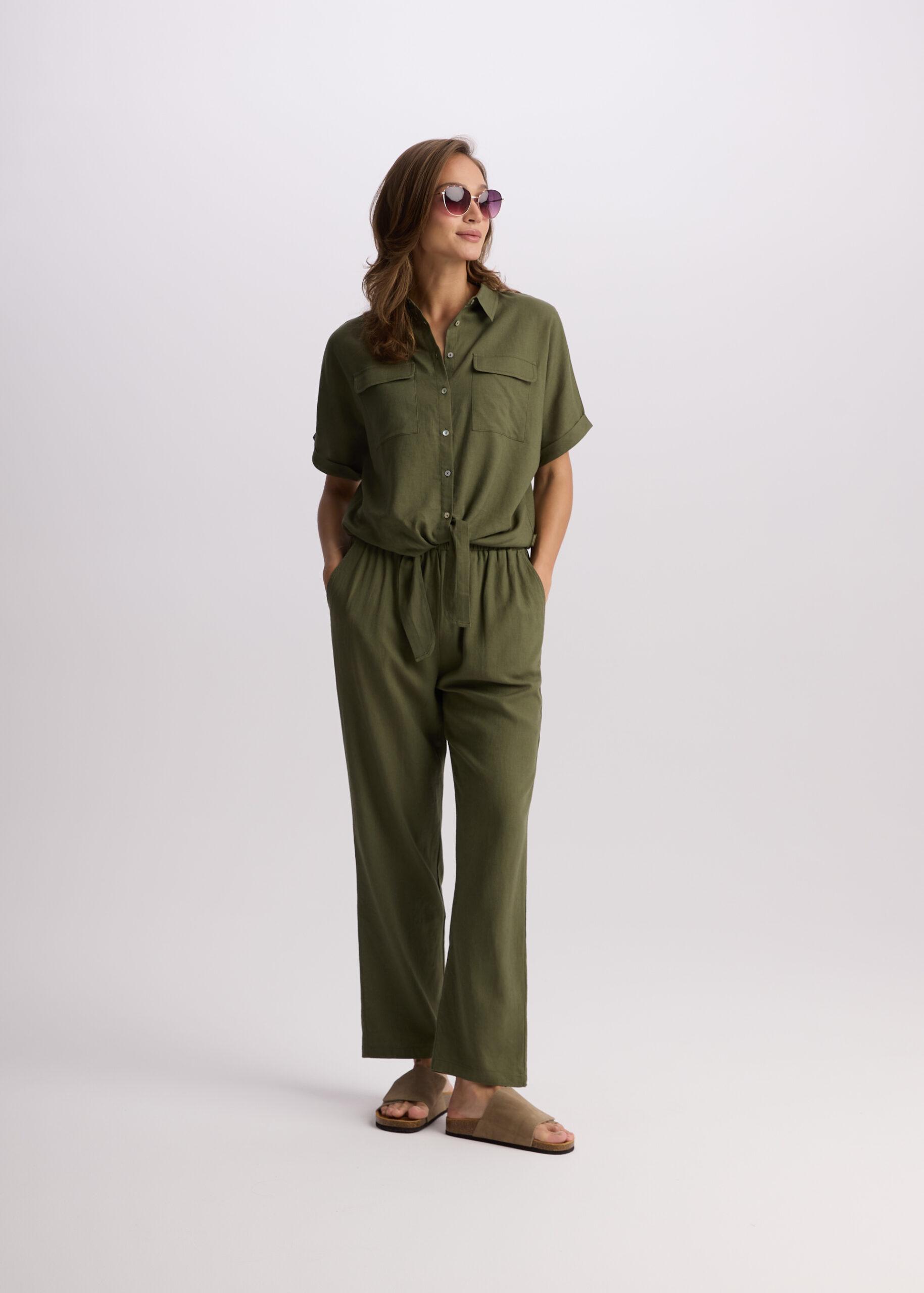 Брюки вільні жіночі Diverse LENEA р. 38 Хакі (5905384144379) - фото 5 Брюки вільні жіночі Diverse LENEA р. 38 Хакі (5905384144379) - фото 5