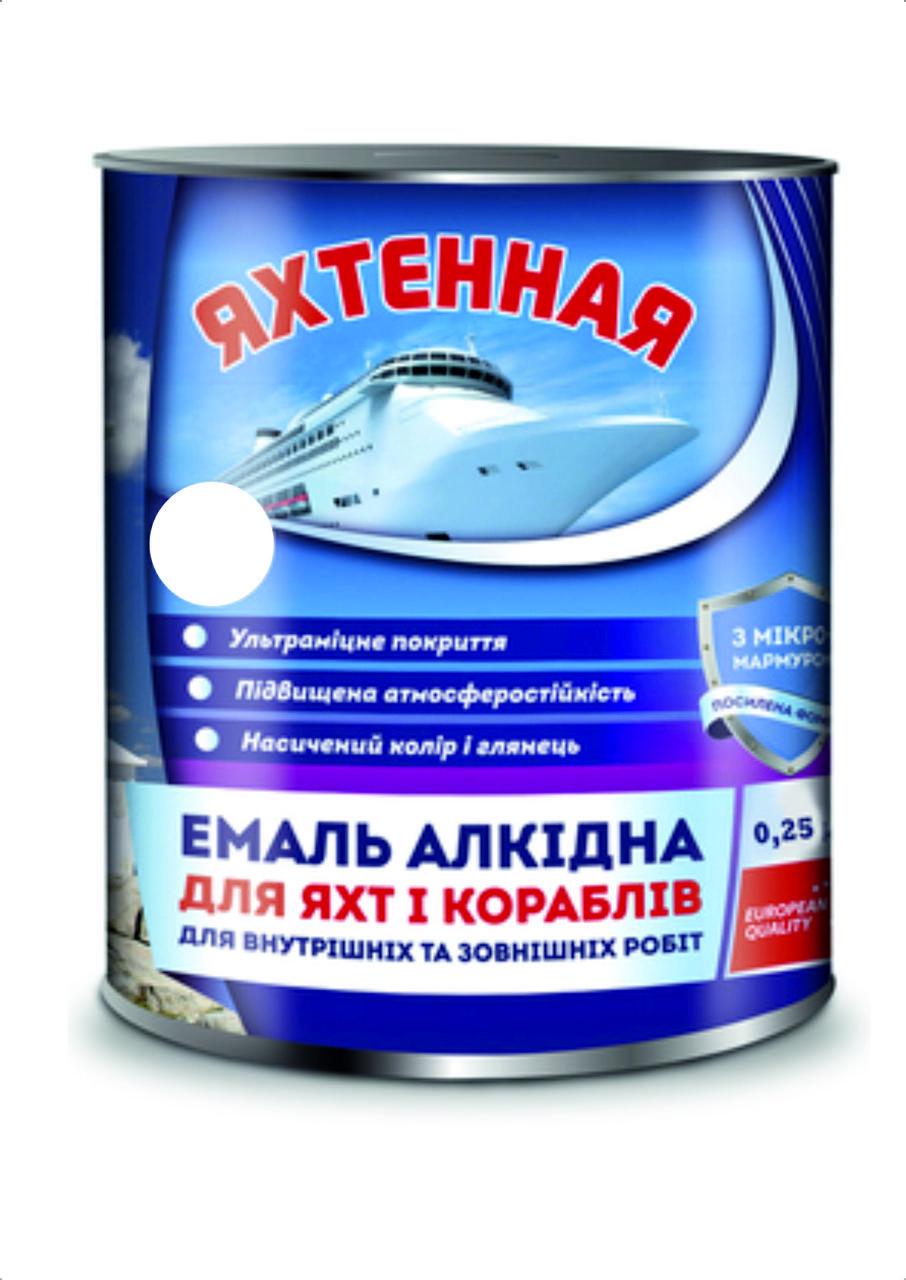 Эмаль алкидная ПФ-167 Яхтенная 0,9 кг Белый (28715906) - фото 1