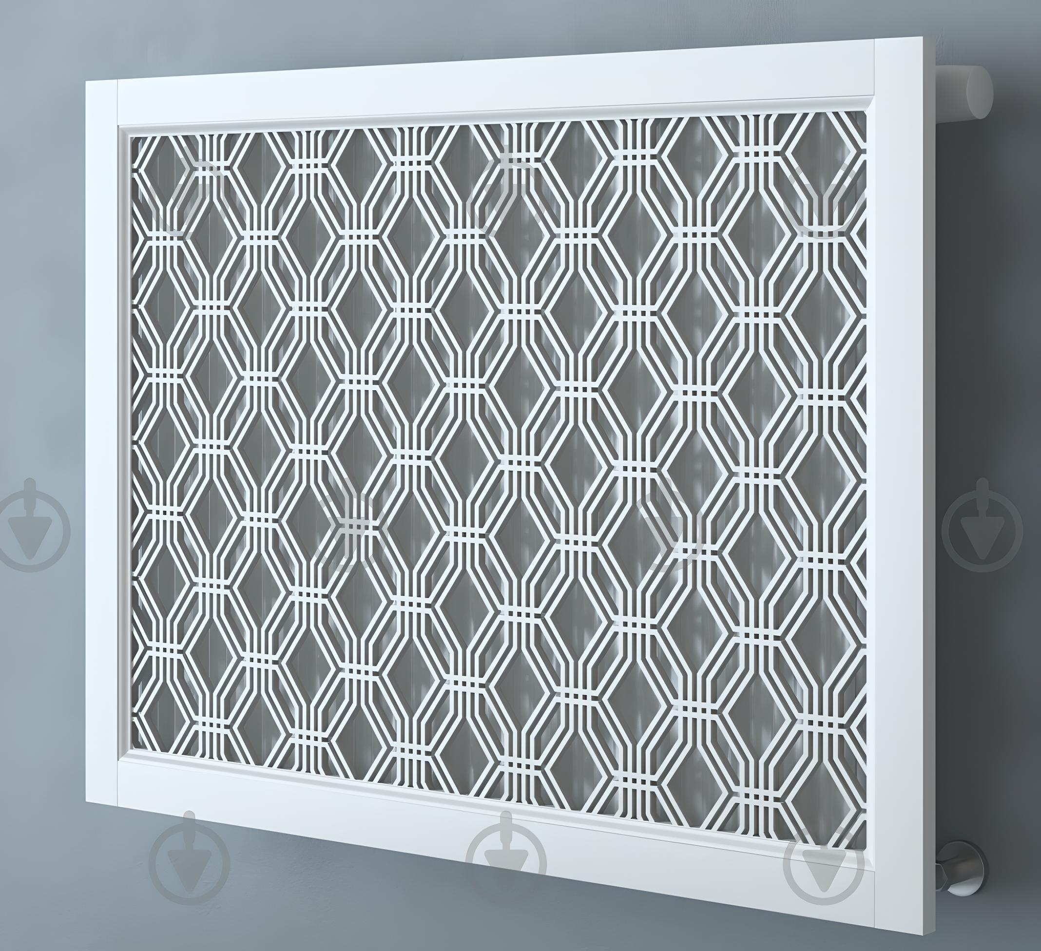 Экран-решетка декоративная на батарею отопления R84-F70 Белый (26498914)