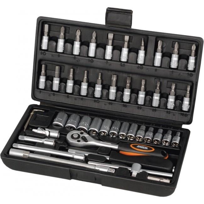 Набор инструментов Miol 58-160 1/4" 46 ед. Набор инструментов Miol 58-160 1/4" 46 ед.