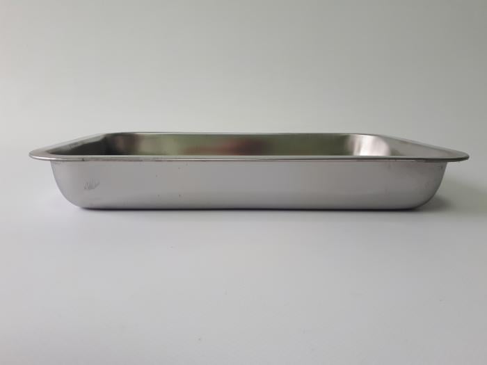 Деко для випікання глибоке з нержавіючої сталі 31х21х4 см (19107) - фото 3 Деко для випікання глибоке з нержавіючої сталі 31х21х4 см (19107) - фото 3