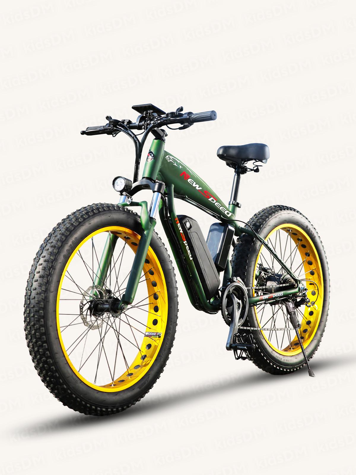 Електрофетбайк 9723 New Speed ​​Fatbike 1000W 48V 17Ah з широкими колесами Хакі (73473)