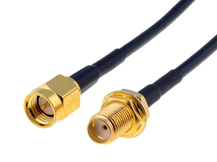 Кабель-переходник пигтейл для антенны SMA-Female to SMA-Male RG174 50 см (00-00022135)