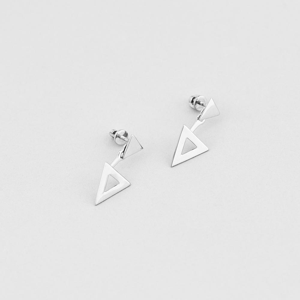 Серебряные серьги Minimal Фаворит (5871)