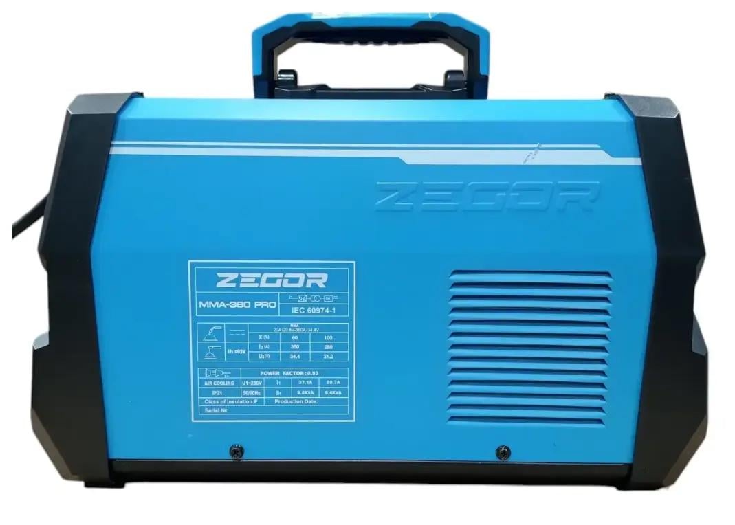 Сварочный аппарат инверторный Zegor MMA-360 PRO/IGBT 6,2 кВт MMA (MMA-360 Pro) - фото 6 Сварочный аппарат инверторный Zegor MMA-360 PRO/IGBT 6,2 кВт MMA (MMA-360 Pro) - фото 6