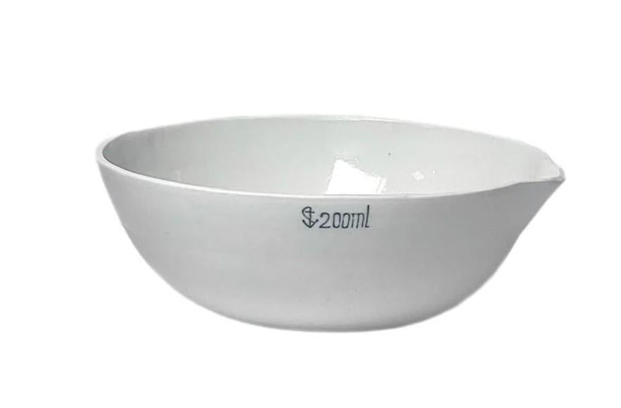 Чаша испарительная форфоровая круглодонная с носиком 200 мл (1979970633)